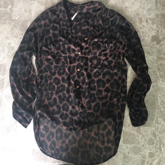 Free People Easy Rider Sheer button down blouse - Picture 4 of 5